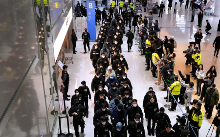 73 South Koreans repatriated from Cambodia to face investigations over online scams