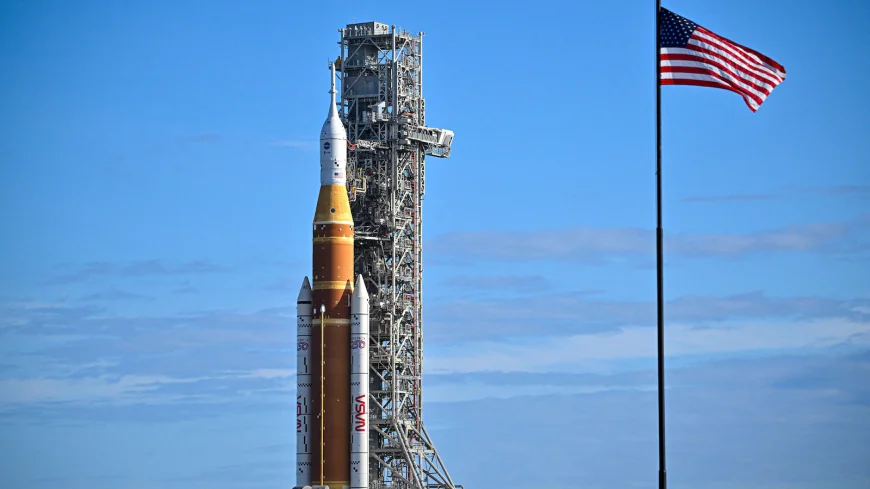 NASA's new moon rocket heads to pad ahead of astronaut launch as early as February