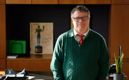 As head of the actors guild, Sean Astin brings a little Rudy, a little Samwise, and a lot of fight