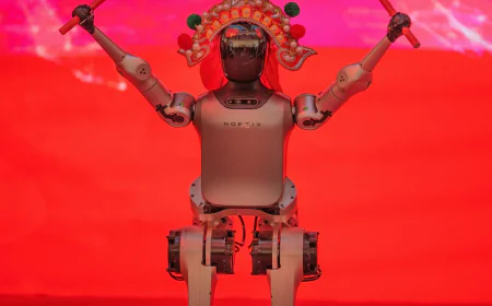 People — and robots — are getting ready to celebrate the Lunar New Year in China