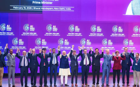 Modi pitches India as an artificial intelligence hub at the AI summit