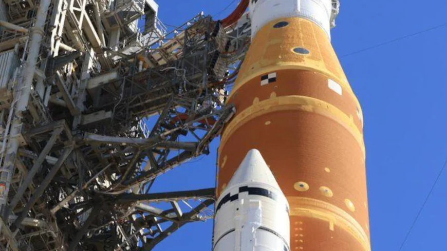 NASA moves its Artemis II moon rocket off launch pad for more repairs