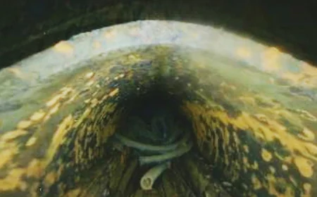 Drone video from inside a Fukushima reactor shows a hole in pressure vessel, likely fuel debris