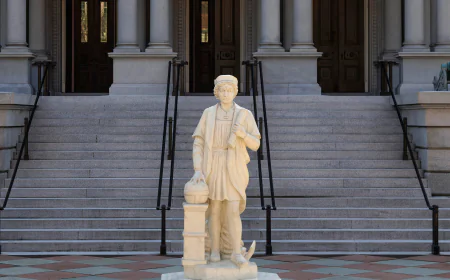 Christopher Columbus Statue Is Installed on White House Grounds