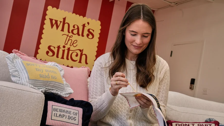 From blacksmithing to needlepoint, young people are embracing ‘grandma hobbies’