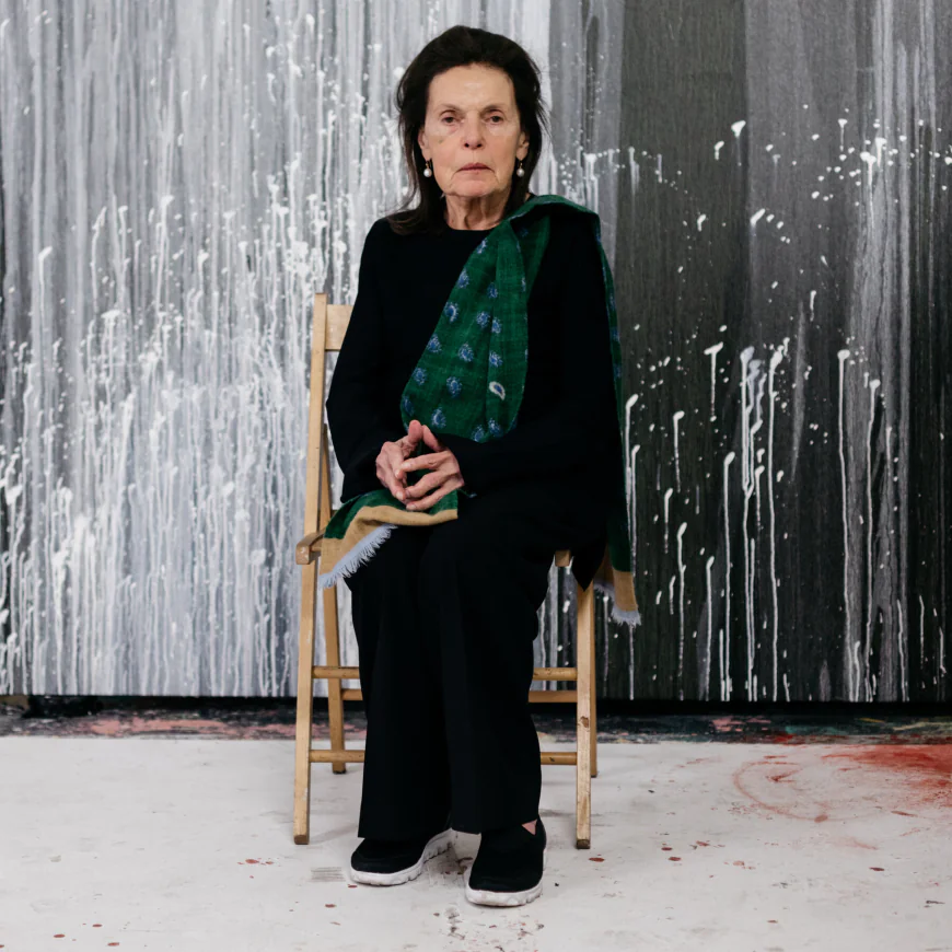 Pat Steir, Painter of Luminous ‘Waterfalls,’ Dies at 87